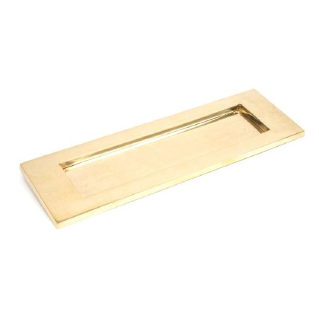 From The Anvil Large Letter Plate Polished Brass Unlacquered