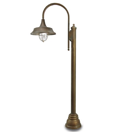 Atelier Cage Small Post 3339 Aged Copper Clear Glass