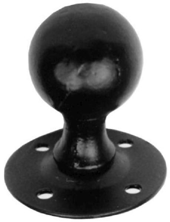 Kirkpatrick 4085 Ball Mortice Door Knobs Smooth Black