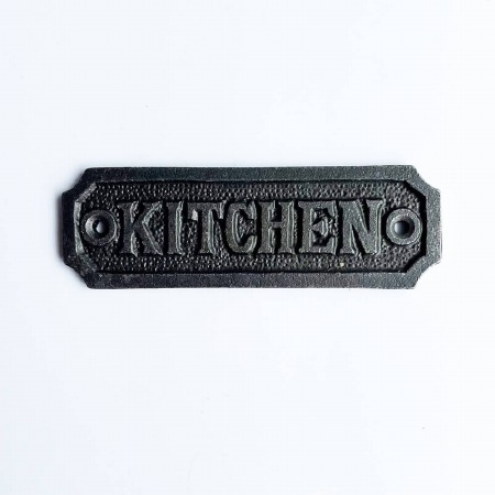 Kitchen - Cast Iron Door Sign