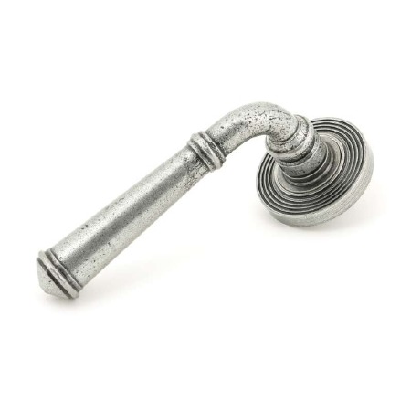From The Anvil Regency Rose Door Handle Beehive Pewter