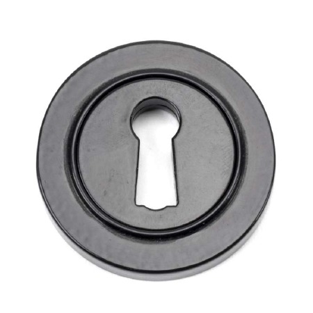 From The Anvil Round Escutcheon Plain Black