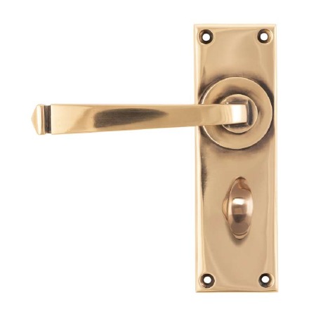 From The Anvil Avon Bathroom Door Handles Polished Bronze