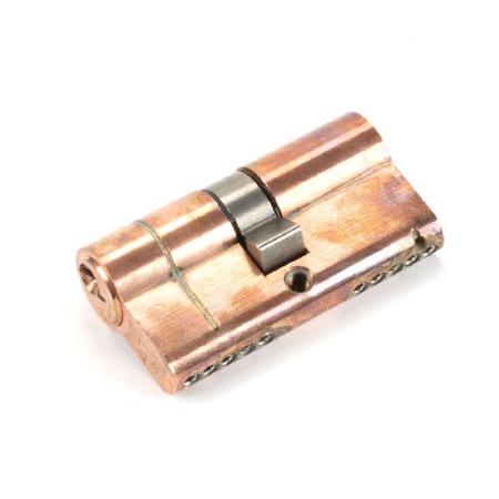 From The Anvil Euro Lock Cylinder 30/30 Polished Bronze Key Differ