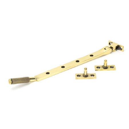 From The Anvil Brompton Window Stay 10 Aged Brass