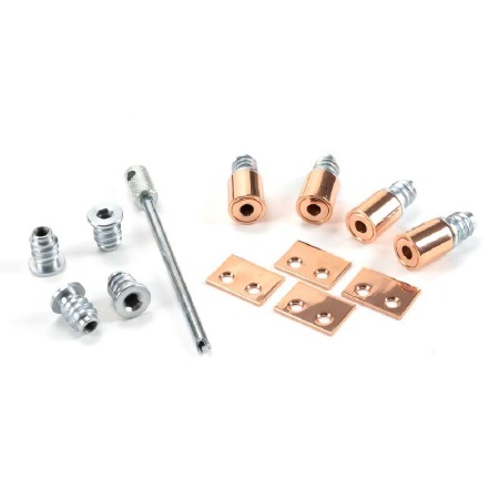 From The Anvil Set Of 4 Secure Sash Stops Polished Bronze