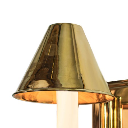 Metal Coolie Shade 5" Polished Brass