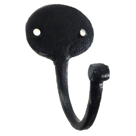 Kirkpatrick 6064 Round Coat Hook Antique Black