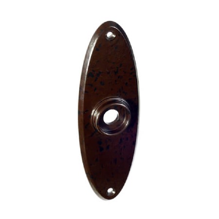 BROLITE 6070 Bakelite Oval Back-plate ONLY Walnut