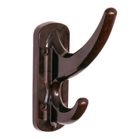 BROLITE 6340 Bakelite Hat & Coat Hook Walnut