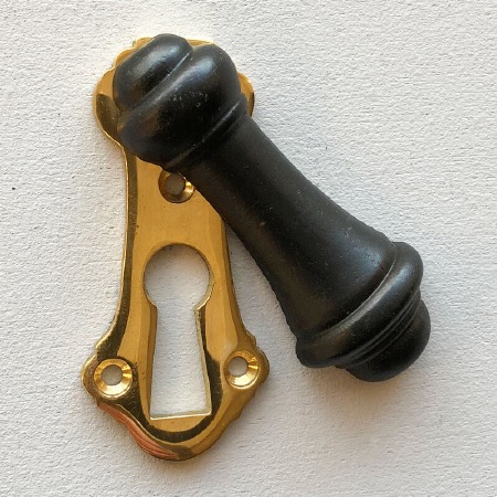 Ebonized Wooden Covered Escutcheon