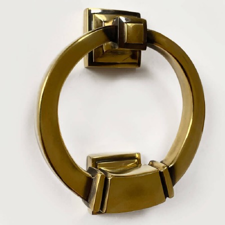 Period Ring Door Knocker Renovated Brass