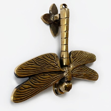Dragonfly Door Knocker Renovated Brass
