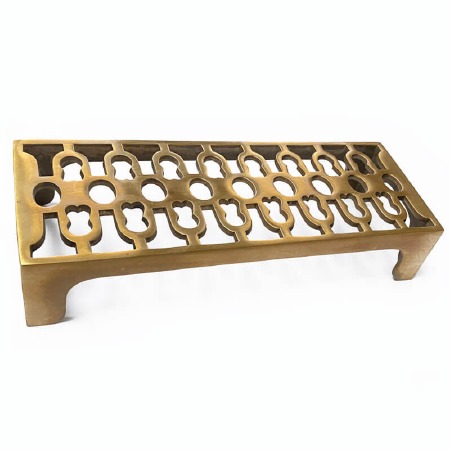 Cast Air Vent Single Brick Antique Satin Brass