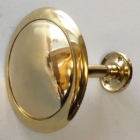 Curtain Holdbacks Polished Brass Unlacquered