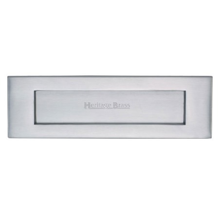 Heritage Victorian Letter Plate V850 Satin Chrome 254 x 79mm