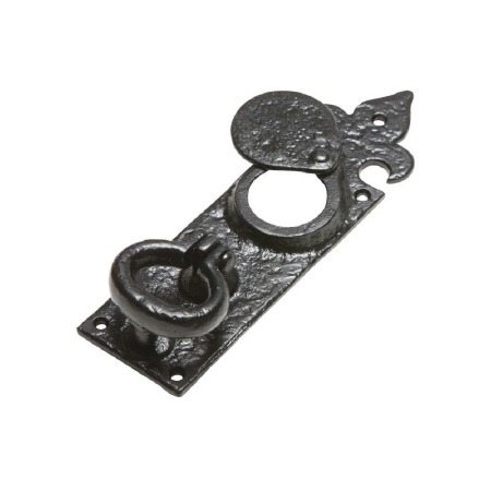 Kirkpatrick 853 Cylinder Pull & Door Knocker Antique Black - Broughtons ...