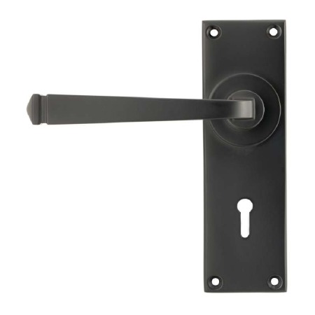 From The Anvil Avon Lever Door Lock Handles Aged Bronze