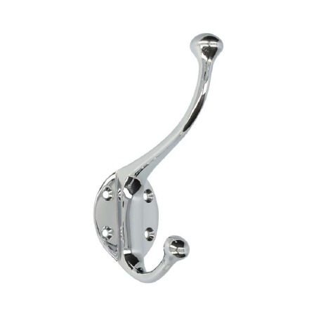 Heavy Duty Traditional Hat & Coat Hook Polished Chrome