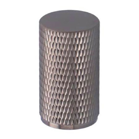 Brunel Knurled Cupboard Knob 35mm Satin Nickel PVD