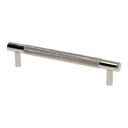 Brunel Knurled Pull Handle 128mm Polished Nickel PVD