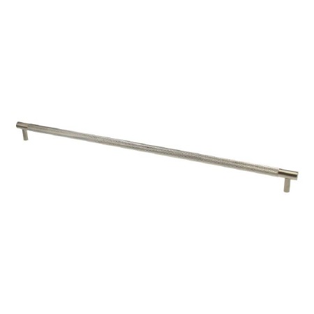 Brunel Knurled Pull Handle 448mm Satin Nickel PVD
