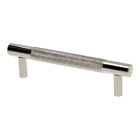 Brunel Knurled Pull Handle 96mm Polished Nickel PVD