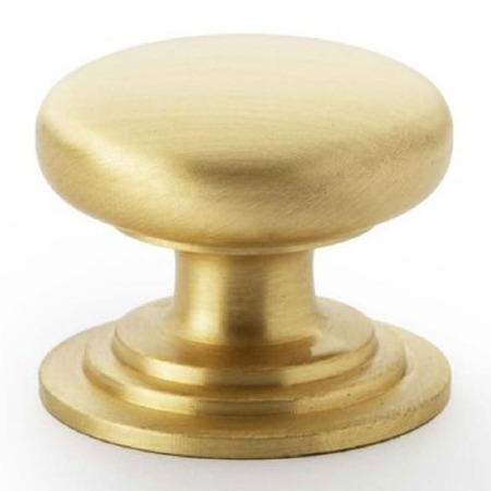 Waltz Cupboard Knob 32mm Satin Brass