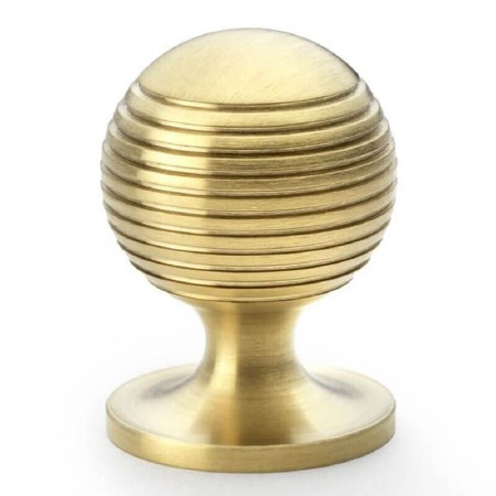 Caesar Cupboard Knob 32mm Satin Brass PVD