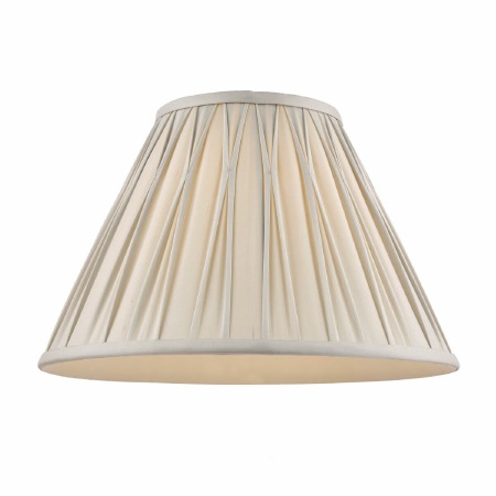 Laura Ashley Fenn Silk Shade 10" Silver