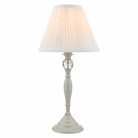 Laura Ashley Ellis Table Lamp Satin Grey with Shade