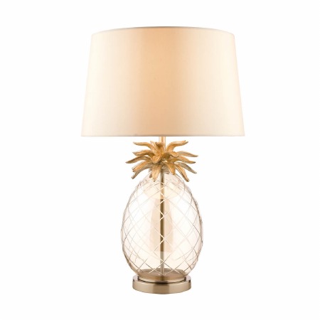 Laura Ashley Pineapple Table Lamp Large Champagne Glass with Shade