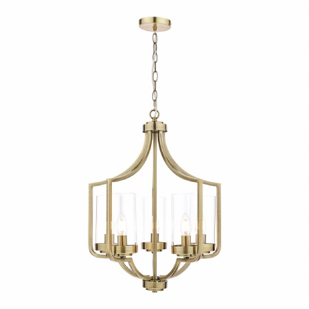Laura Ashley Joseph 5 Light Chandelier Antique Brass