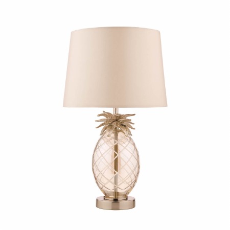 Laura Ashley Pineapple Table Lamp Champagne Glass with Shade