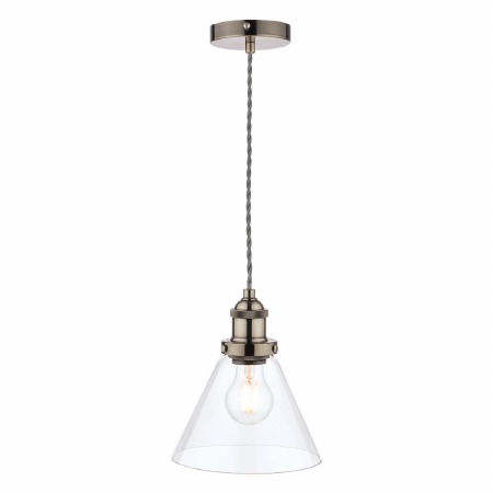 Laura Ashley Isaac Pendant 1 Light Satin Nickel