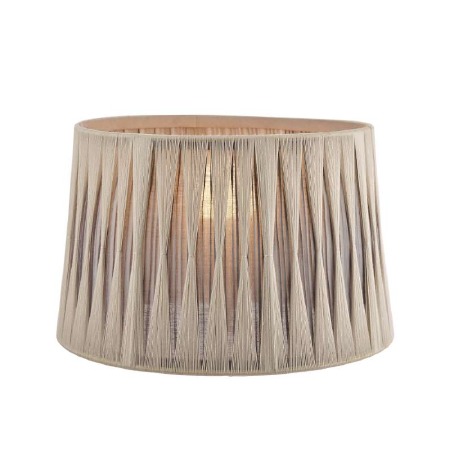 Laura Ashley Pleated Shade 12" Grey and Charcoal