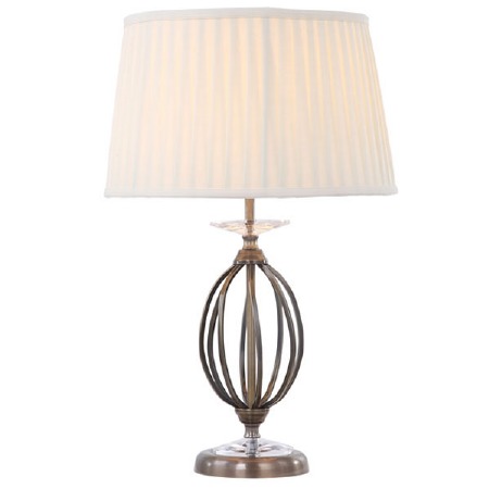 Elstead Aegean Table Lamp Antique Brass