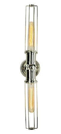 Alexander Double Wall or Ceiling Light Polished Nickel