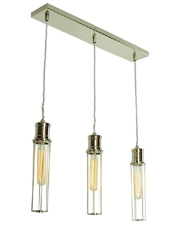 Alexander 3 Light Bar Pendant Polished Nickel