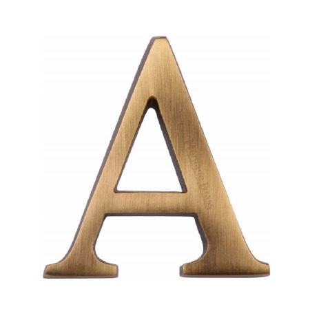 Heritage C1565 Letter A Antique Brass
