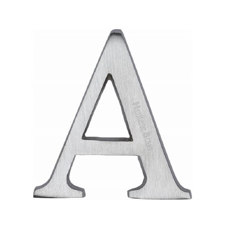 Heritage C1565 Letter A Satin Chrome