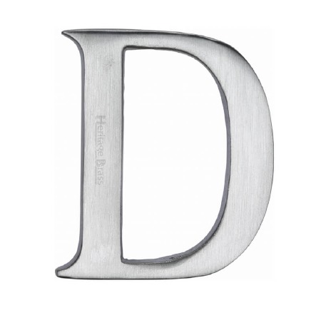 Heritage C1565 Letter D Satin Chrome