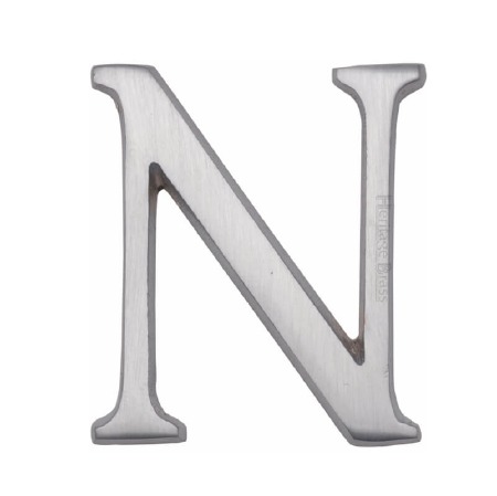 Heritage C1565 Letter N Satin Chrome