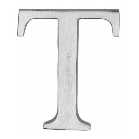 Heritage C1565 Letter T Satin Chrome