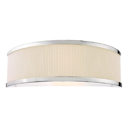 Alvaro Wall Light Polished Chrome & Ivory Shade