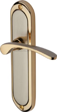 Heritage Ambassador Latch Door Handles AMB6210 Satin Nickel & Gold