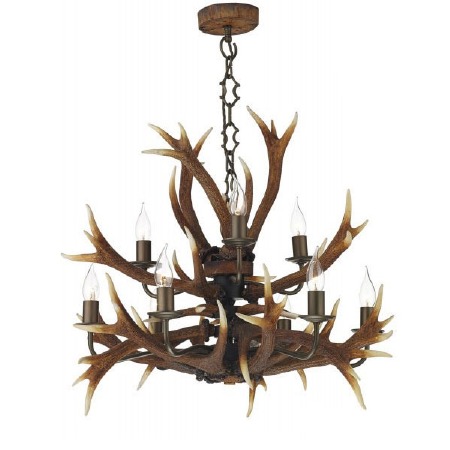 David Hunt Antler 9 Light Chandelier