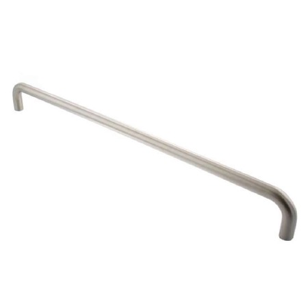 D Shape Door Pull Handle 600mm Satin Stainless Steel