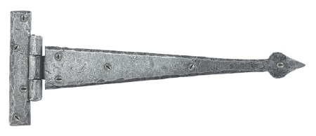 From The Anvil Arrow Head T Hinges Pewter 12"