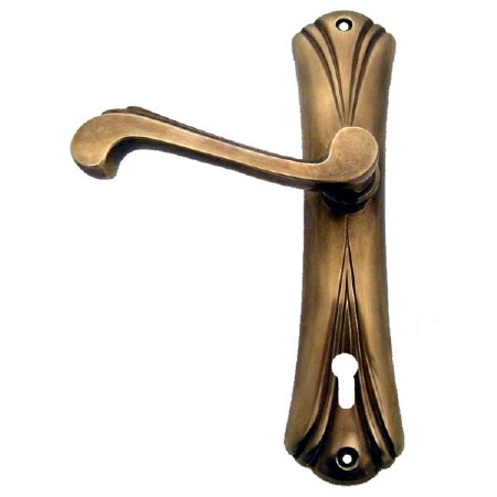 Brassart Liberty 748 Lock Door Handles Hand Aged Brass
